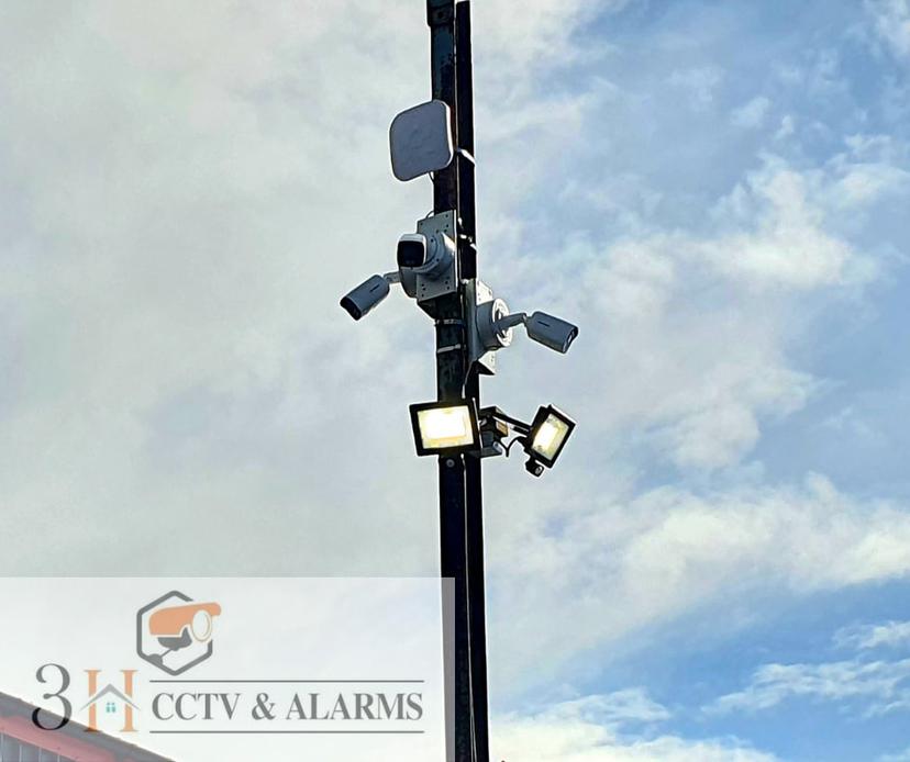 Commercial CCTV post camera installation Billingborough