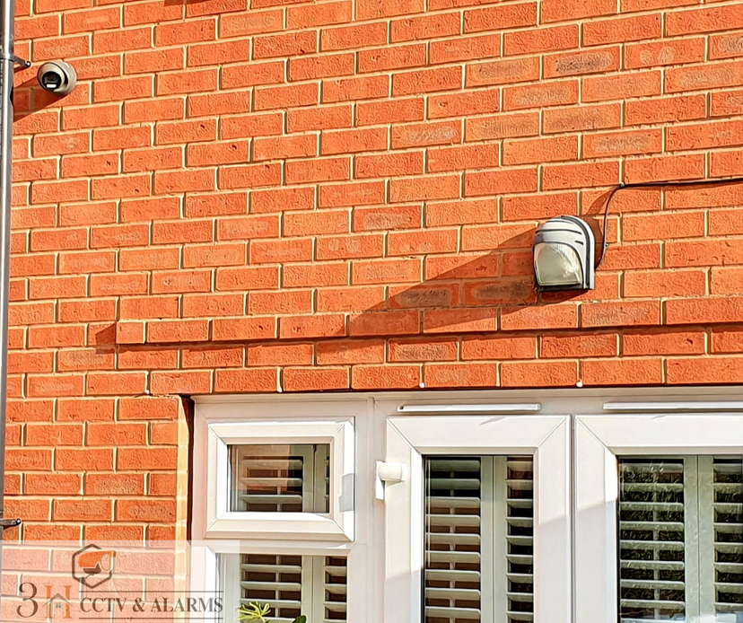 Rear garden security camera installed at Hucknall property